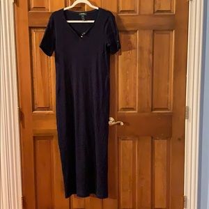 Navy Blue Lauren Ralph Lauren petite Maxi Dress